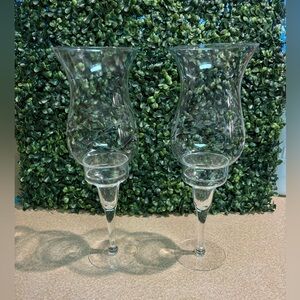Princess House crystal candle holders